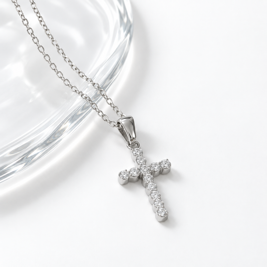 Crystal Cross Necklace