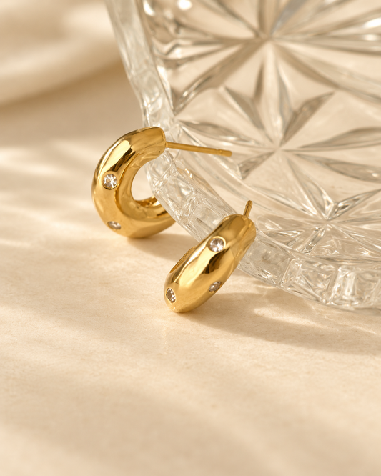 Mini Crystal Hoops