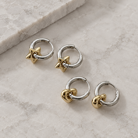 Love & Star Hoops
