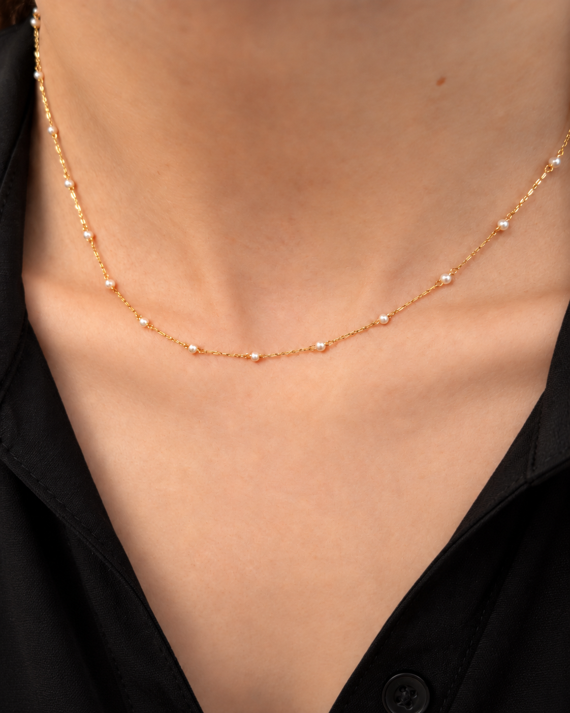 Delicate Pearl Necklace