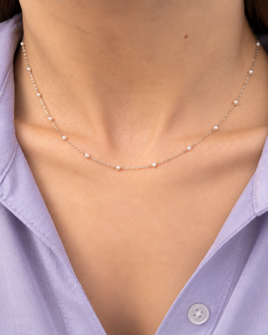Delicate Pearl Necklace